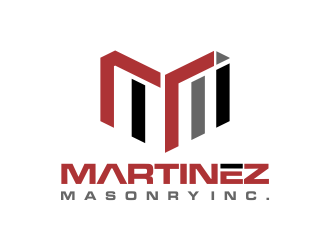 Martinez Masonry Inc. logo design by oke2angconcept
