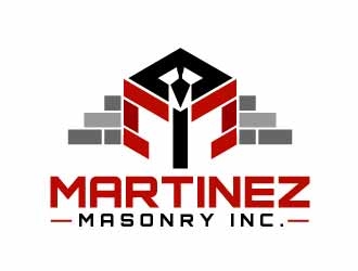 Martinez Masonry Inc. logo design by SOLARFLARE