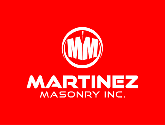 Martinez Masonry Inc. logo design by geomateo