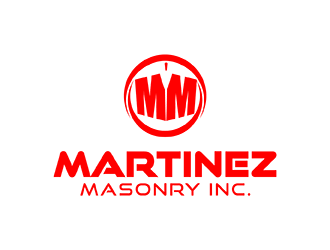 Martinez Masonry Inc. logo design by geomateo