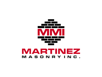 Martinez Masonry Inc. logo design by alby
