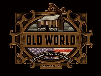 Old world Chemical Stains logo design by REDCROW