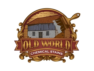 Old world Chemical Stains logo design by DreamLogoDesign