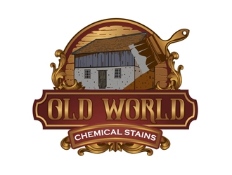 Old world Chemical Stains logo design by DreamLogoDesign