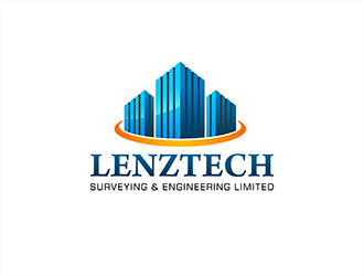 Lenztech Surveying and Engineering Limited logo design by hole