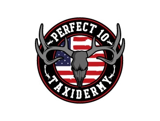 Perfect 10 Taxidermy logo design by daywalker