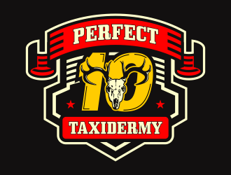 Perfect 10 Taxidermy logo design by mocha