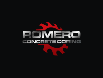 Romero concrete coring logo design by R-art