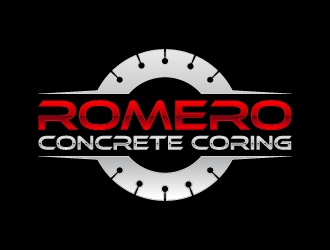Romero concrete coring logo design by BrightARTS