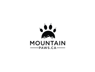 MountainPaws.ca logo design by mbamboex
