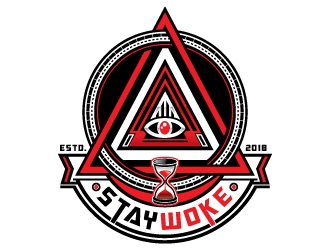 Stay Woke logo design by Godvibes