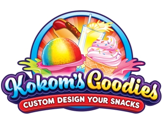 Kokoms Goodies logo design by ZedArts