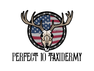 Perfect 10 Taxidermy logo design by reight