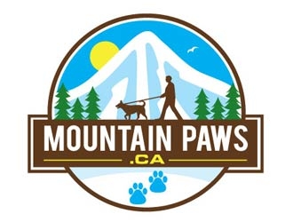 MountainPaws.ca logo design by shere