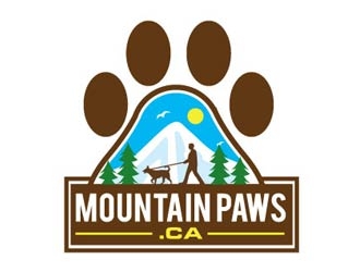 MountainPaws.ca logo design by shere