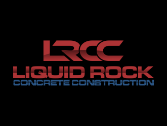 Liquid rock concrete construction  logo design by oke2angconcept