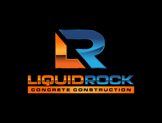 Liquid rock concrete construction  logo design by shadowfax