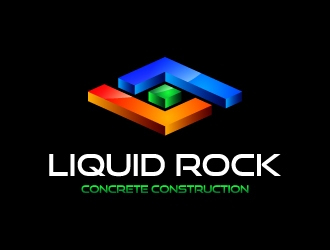 Liquid rock concrete construction  logo design by GemahRipah