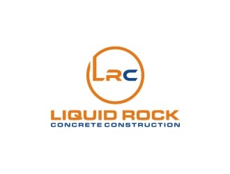 Liquid rock concrete construction  logo design by bricton