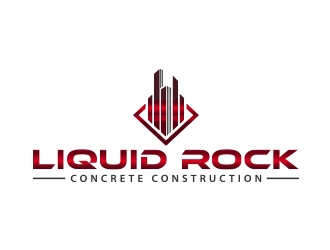 Liquid rock concrete construction  logo design by Rexi_777