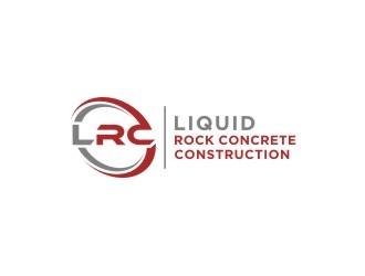 Liquid rock concrete construction  logo design by bricton