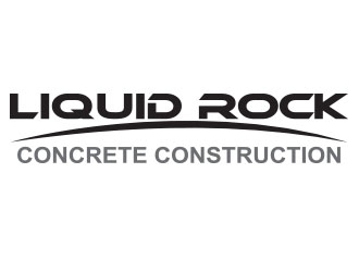 Liquid rock concrete construction  logo design by emyjeckson