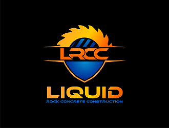 Liquid rock concrete construction  logo design by Republik