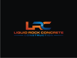Liquid rock concrete construction  logo design by aflah