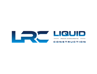Liquid rock concrete construction  logo design by enilno