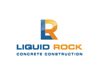 Liquid rock concrete construction  logo design by serdadu