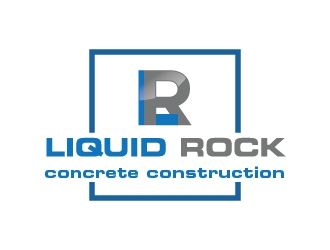Liquid rock concrete construction  logo design by serdadu