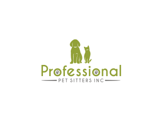 Professional Pet Sitters inc logo design by aflah