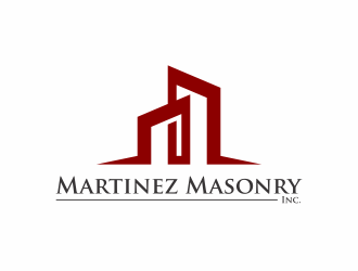 Martinez Masonry Inc. logo design by Kindo