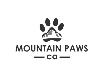 MountainPaws.ca logo design by sakarep