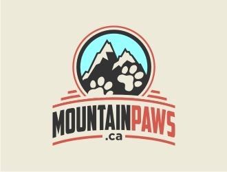 MountainPaws.ca logo design by GemahRipah