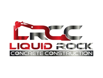 Liquid rock concrete construction  logo design by sarfaraz