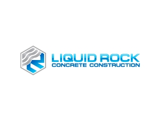Liquid rock concrete construction  logo design by josephope