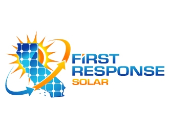 First Response Solar logo design by kgcreative