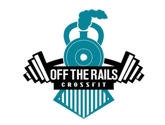 Off the Rails CrossFit logo design by LogoInvent