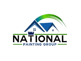 National Painting Group logo design by nikkl
