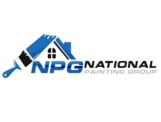 National Painting Group logo design by nikkl