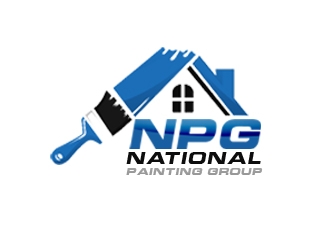 National Painting Group logo design by nikkl