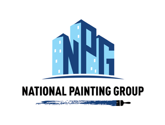 National Painting Group logo design by logolady
