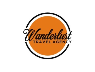 Wanderlust Travel Agency logo design by bricton