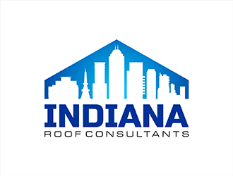 Indiana Roof Consultants logo design by hole