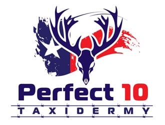 Perfect 10 Taxidermy Logo Design