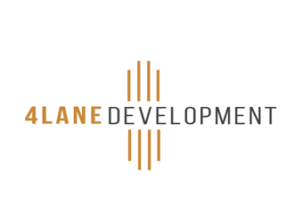 4 Lane Development logo design by megalogos