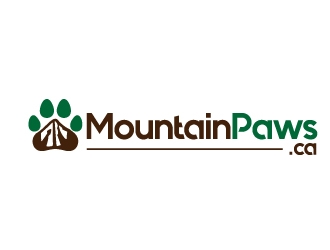 MountainPaws.ca logo design by jaize