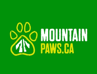 MountainPaws.ca logo design by ORPiXELSTUDIOS
