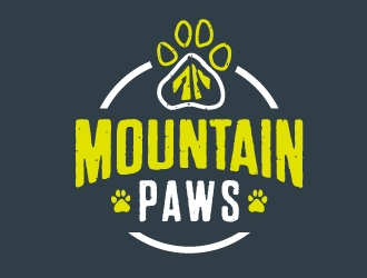 MountainPaws.ca logo design by ORPiXELSTUDIOS